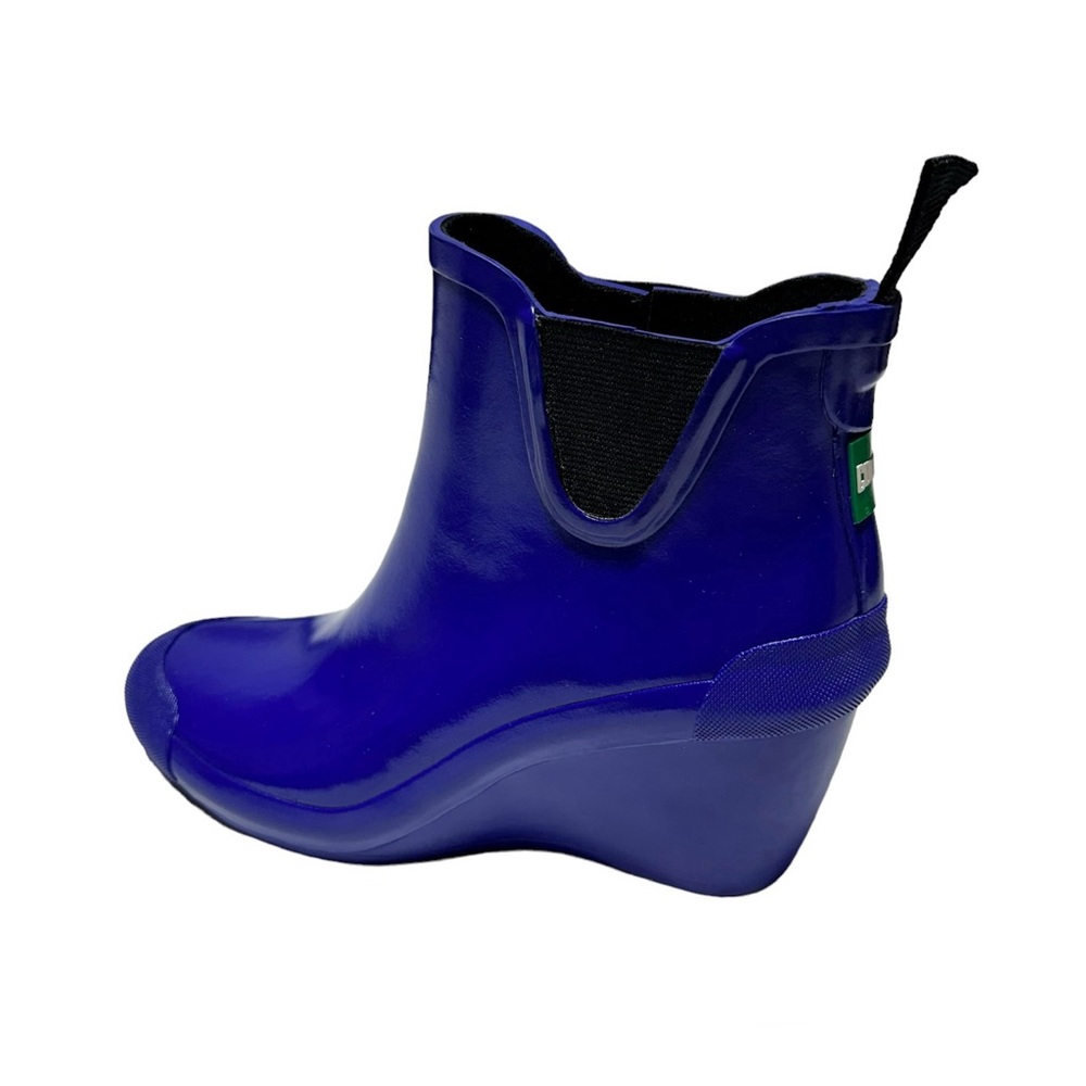 EUC Cougar Event Purple Wedge Booties Rain Boots Size 6